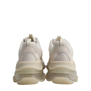Mixed Material Triple S Sneakers White, view 4
