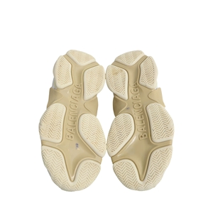 Mixed Material Triple S Sneakers White, view 5
