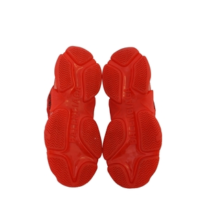 Mixed Material Triple S Sneakers Red, view 4