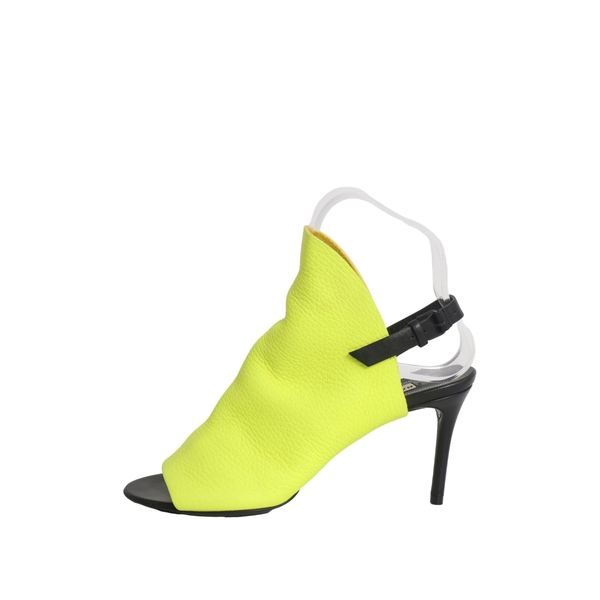 Leather Glove Sandals Neon