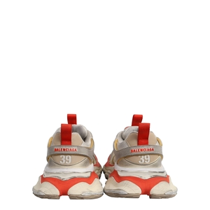 Mixed Material Distressed Cargo Sneakers Red/Grey, view 4