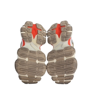 Mixed Material Distressed Cargo Sneakers Red/Grey, view 5