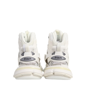 Mixed Material Track Hike Sneakers White, view 4