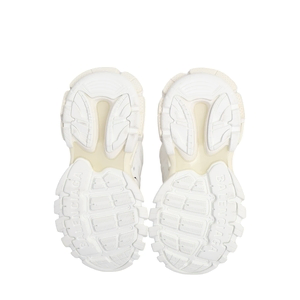 Mixed Material Track Hike Sneakers White, view 5
