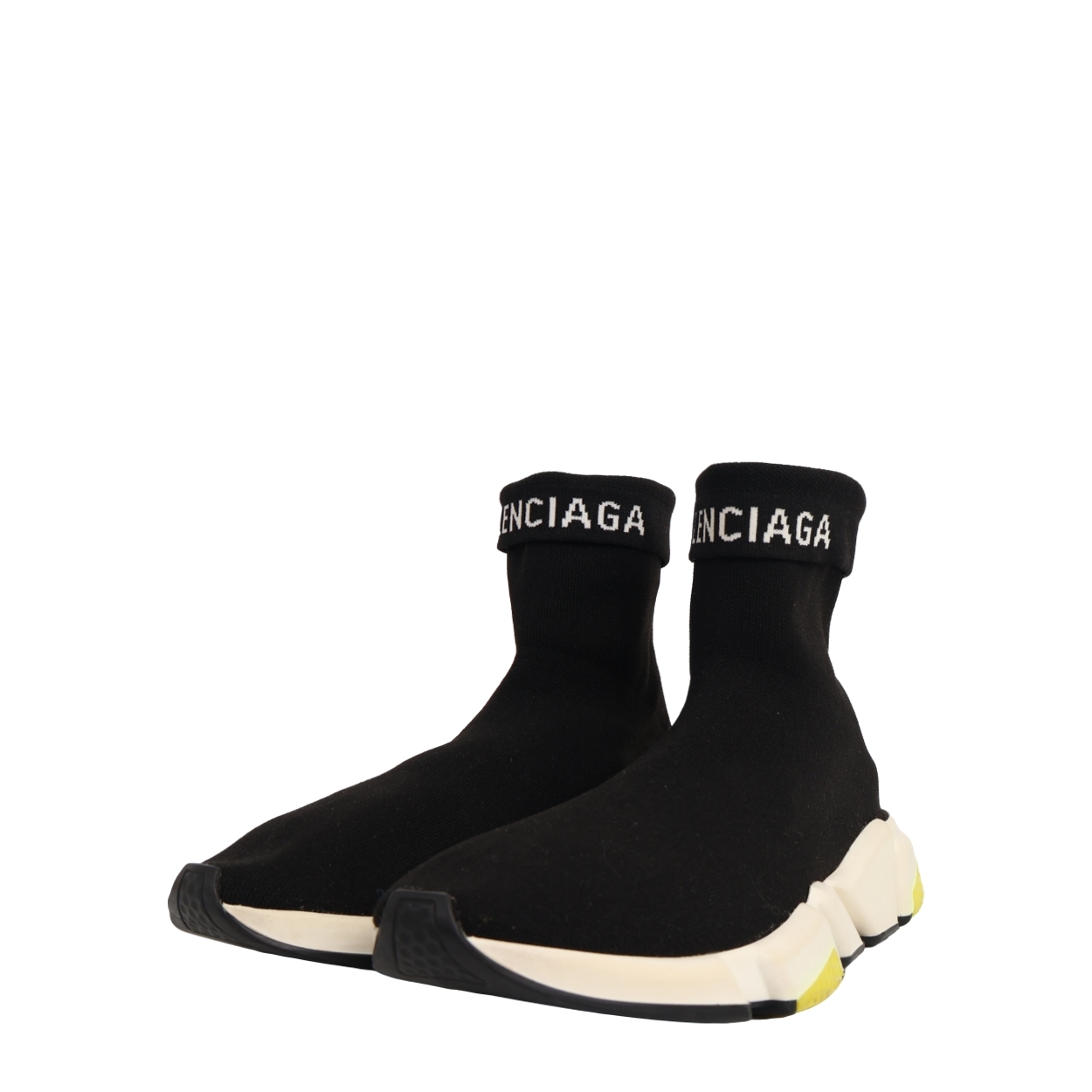 Knit Speed Sock Sneakers Black/Yellow