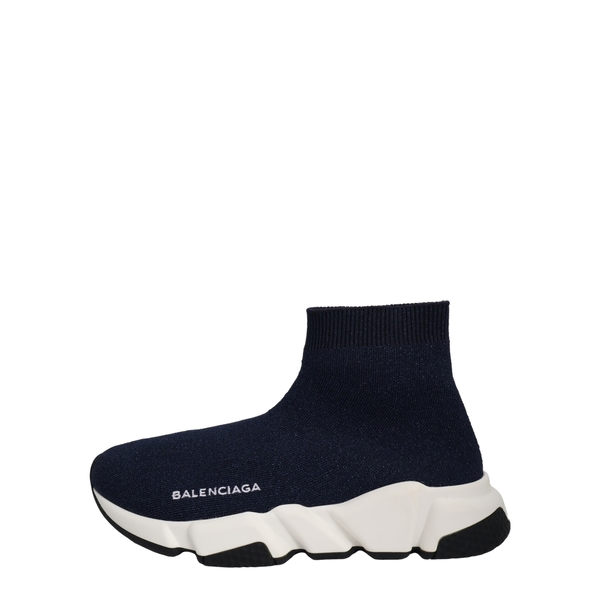 Knit Lurex Speed Sneakers Bleu Nuit