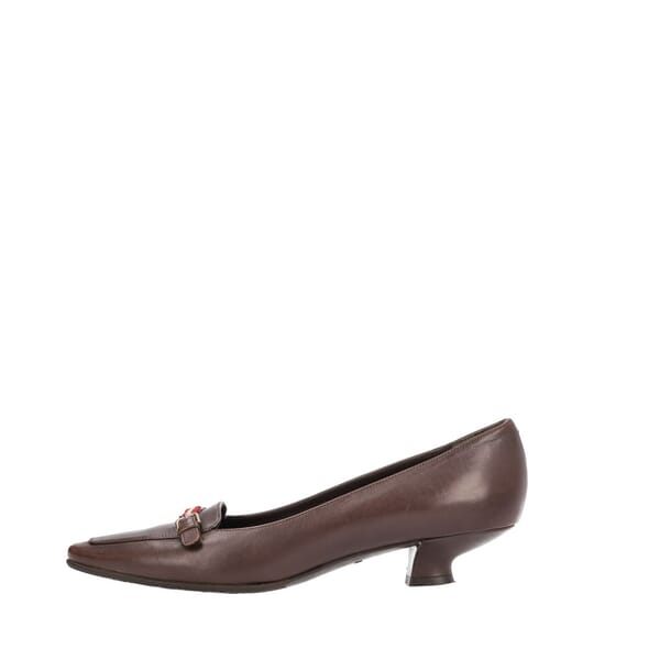 Vintage Leather Laica Pumps Brown