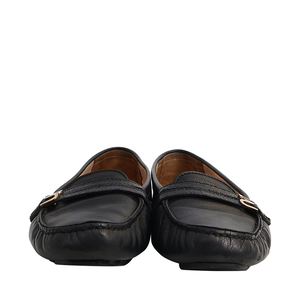 Leather Suelita Driving Shoes Black, view 3