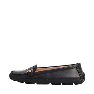 Leather Suelita Driving Shoes Black, view 2