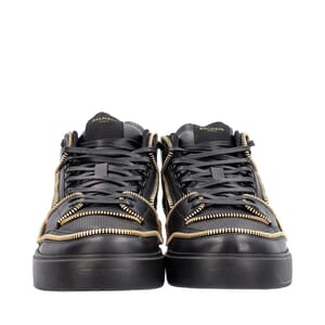 靴 BALMAIN Quilted Biker Sneakers 39 Balmain Black Leather Slip On