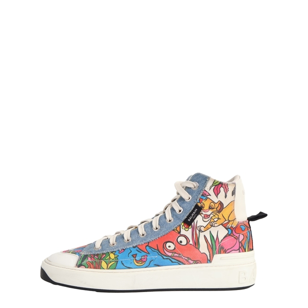 X DISNEY Canvas/Denim High Top Sneakers Multicolour