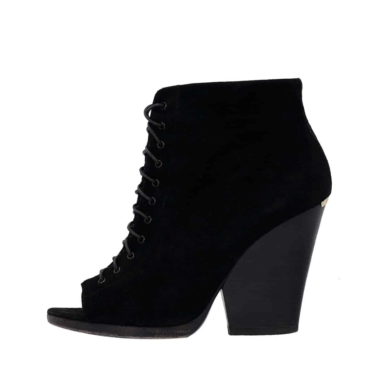 Burberry black suede zip-up boots Suede Moor Hiking Boots​ in Black - Men | Burberry® Official main image 3