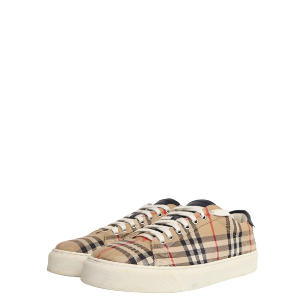 Canvas Check Rangleton Sneakers Beige