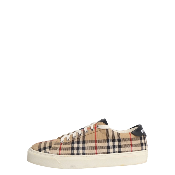 Canvas Check Rangleton Sneakers Beige