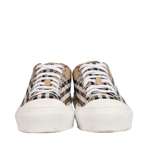 Canvas Check Sneakers Beige/White, view 3