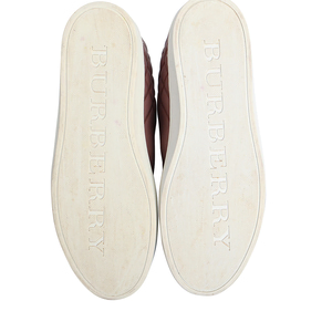 Quilted Leather Sneakers Pink, view 5
