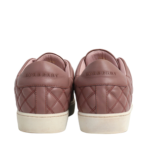 Quilted Leather Sneakers Pink, view 4