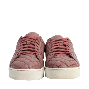 Quilted Leather Sneakers Pink, view 3