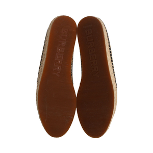 Leather Logo Embossed Espadrilles Black, view 5
