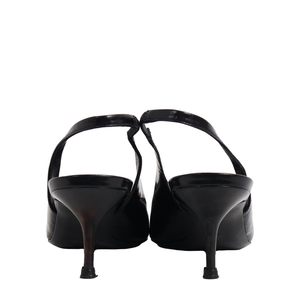Patent Leather Fermoy Slingback Pumps Black, view 4