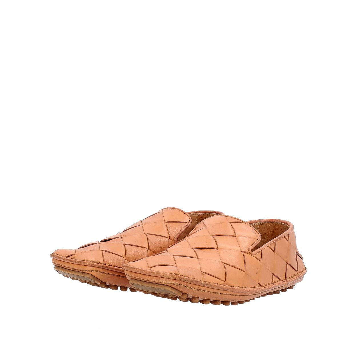 靴 BOTTEGA VENETA Intrecciato Loafers 35.5 BOTTEGA VENETA Leather Intrecciato Driver Loafers Brown | Luxity