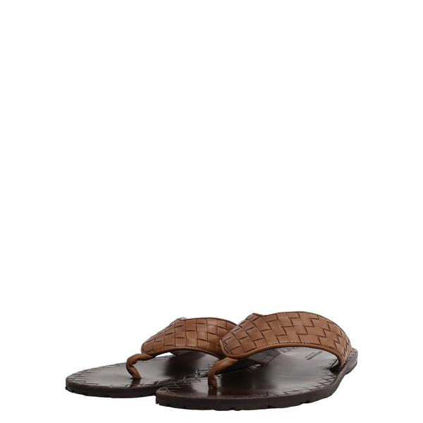 Intrecciato Sandals Brown