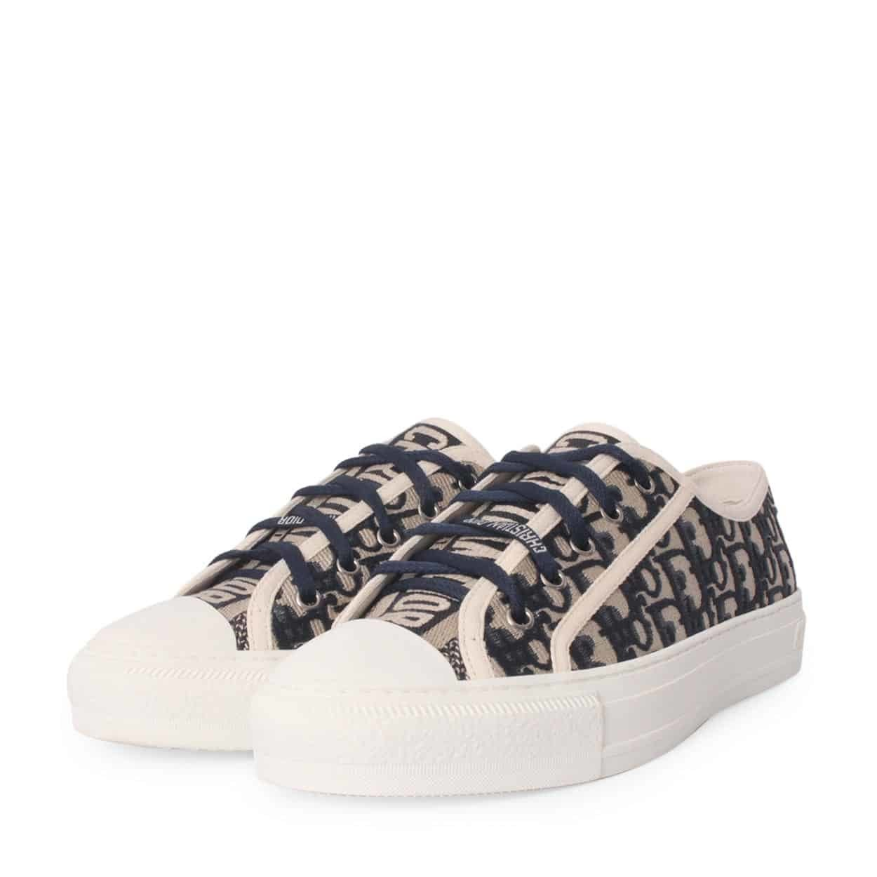 CHRISTIAN DIOR Oblique Walk'N'Dior Sneakers Deep Blue | Luxity