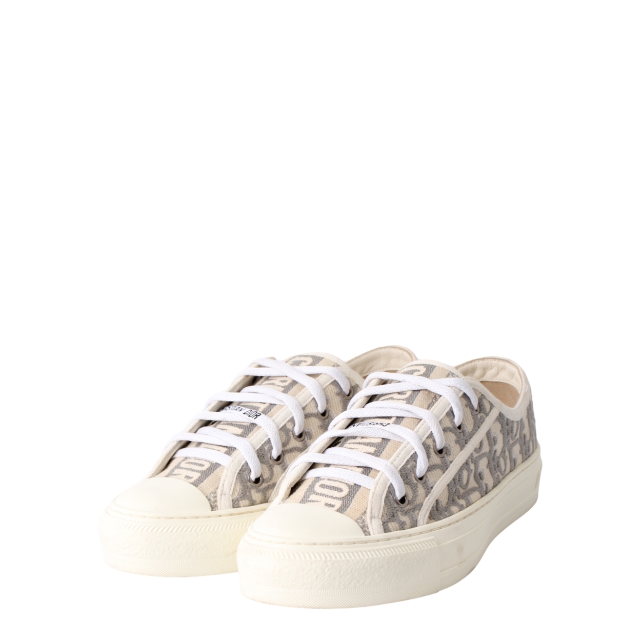 CHRISTIAN DIOR Oblique Walk 'N Dior Sneakers Stone Grey | Luxity