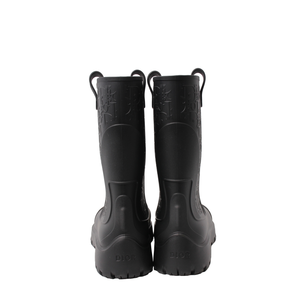 DIOR Rubber Garden Rain Boots Black | Luxity