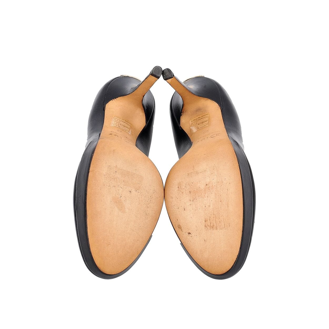 靴 Vintage Dior Leather Pumps 36 1/2 CHRISTIAN DIOR Vintage Leather Miss Dior Pumps Black | Luxity