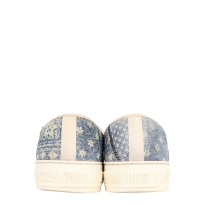 Denim Patchwork Walk'n'Dior Sneakers Blue, view 4