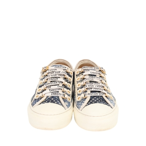 Denim Patchwork Walk'n'Dior Sneakers Blue, view 3