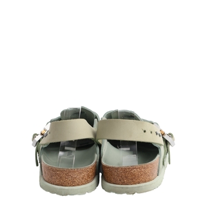 x BIRKENSTOCK Suede Tokio Mules Sage, view 3