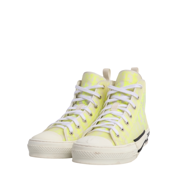 Oblique B23 High Top Sneakers White/Yellow