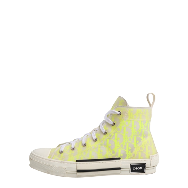 Oblique B23 High Top Sneakers White/Yellow