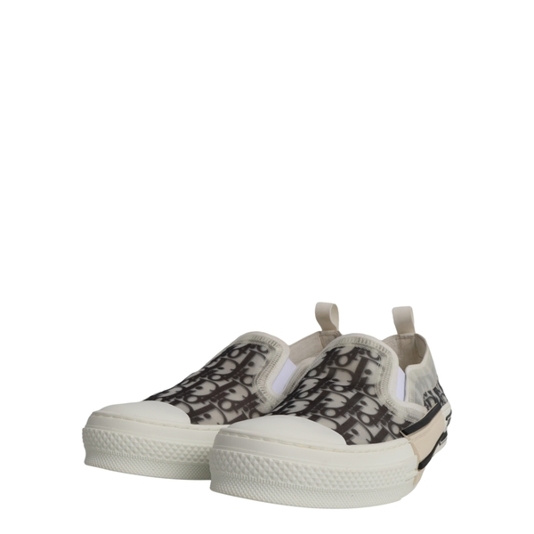 Oblique Canvas B23 Slip On Sneakers White/Grey