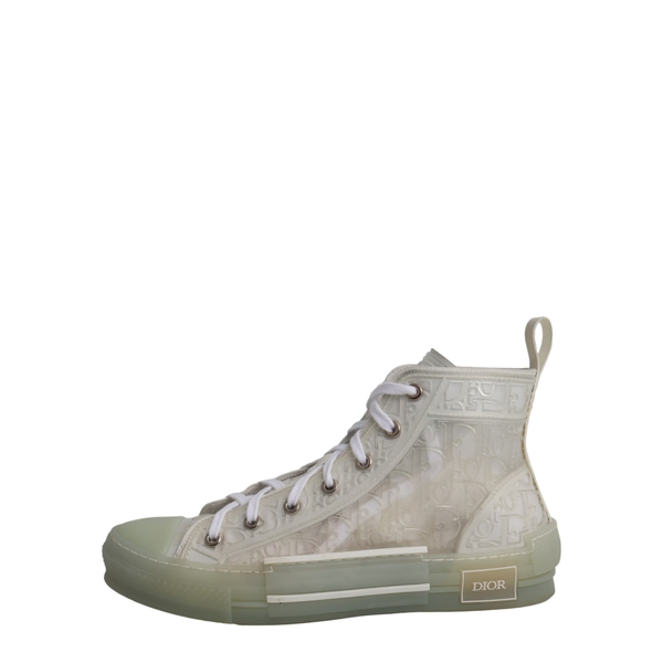 Oblique High Top Sneakers Transparency White