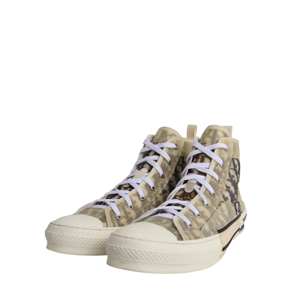 Technical Canvas B23 High Top Sneakers White/Black