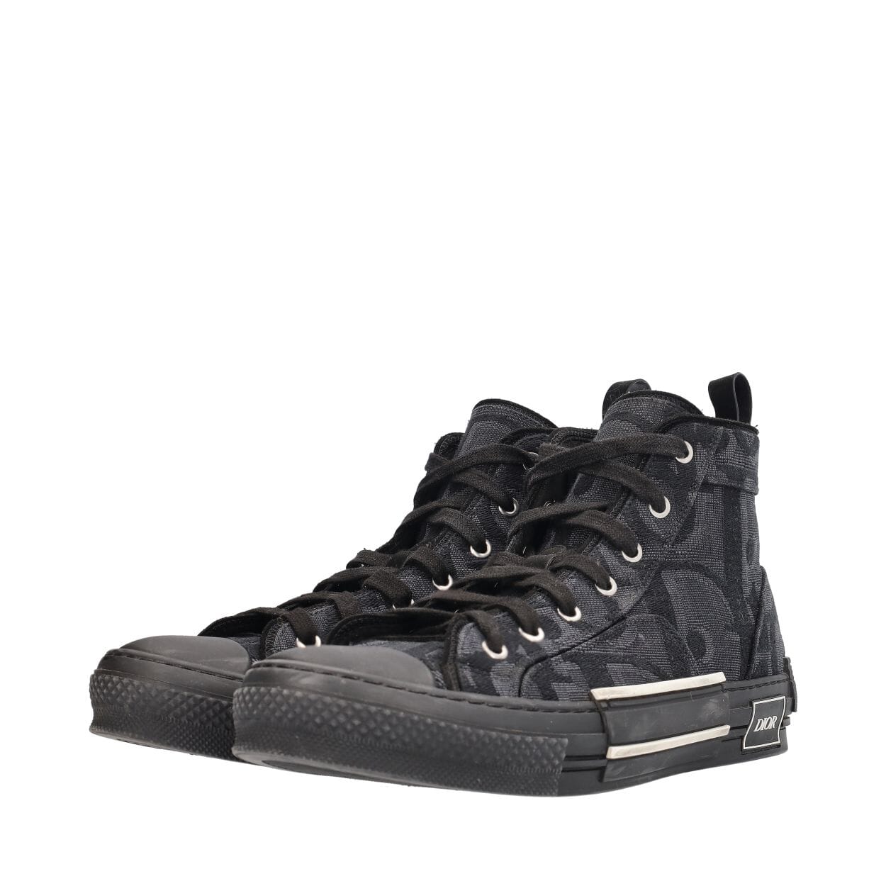 Oblique Maxi Dior B23 High Top Sneakers Black