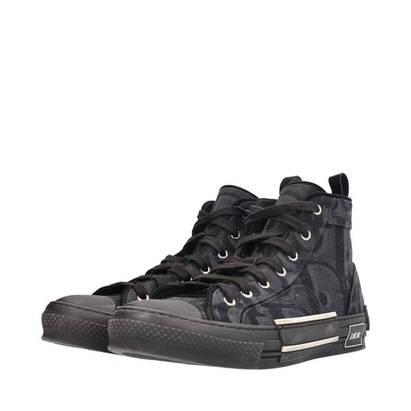 Oblique Maxi Dior B23 High Top Sneakers Black