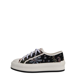 Canvas Walk'n'Dior Floral Platform Sneakers Black, view 2