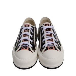 Canvas Walk'n'Dior Floral Platform Sneakers Black, view 3