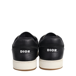 Leather Oblique B27 Uptown Sneakers Black, view 4