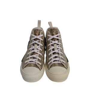 Oblique B23 High Top Sneakers Black/White, view 3