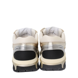 Mixed Material CC Sneakers Silver/White, view 4