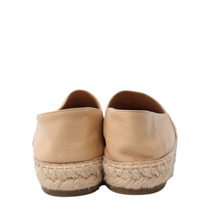 Leather CC Espadrilles Beige/Black, view 4