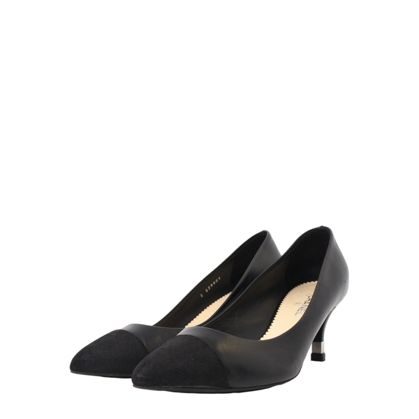 Leather/Suede Pumps Black