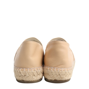 Leather CC Espadrilles Black/Beige, view 4