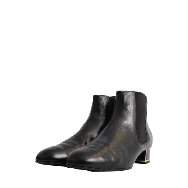 Leather Ankle Boots Black