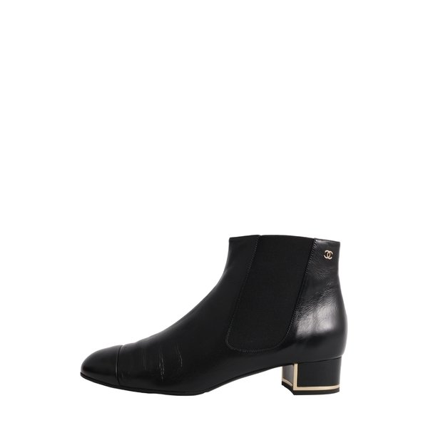 Leather Ankle Boots Black